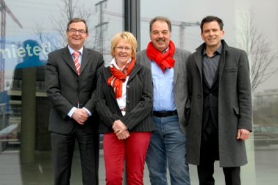 Bild v. l. n. r.: Peter Brenner, Ursula und Helmut Wanner, Andreas Binder 