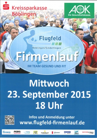 Flugfeld Firmenlauf Plakat 2015