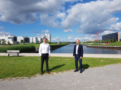 Alexander Grullini und Böblingens Oberbürgermeister Dr. Stefan Belz