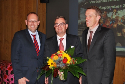 Bild v. l. n. r.: OB Dr. Bernd Vöhringer, Peter Erwin Brenner, OB Wolfgang Lützner 