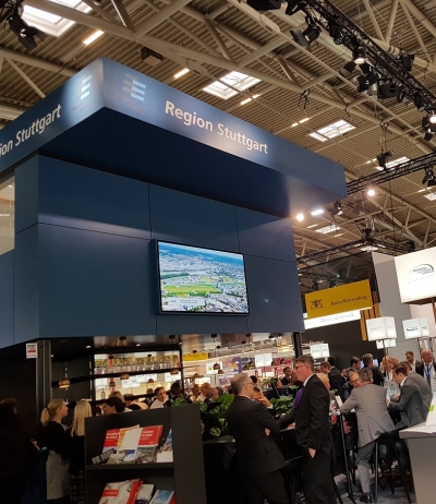 Das Flugfeld auf der Immobilienmesse Expo Real 2018