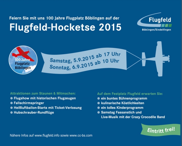 Flugfeld-Hocketse am 5. und 6. September